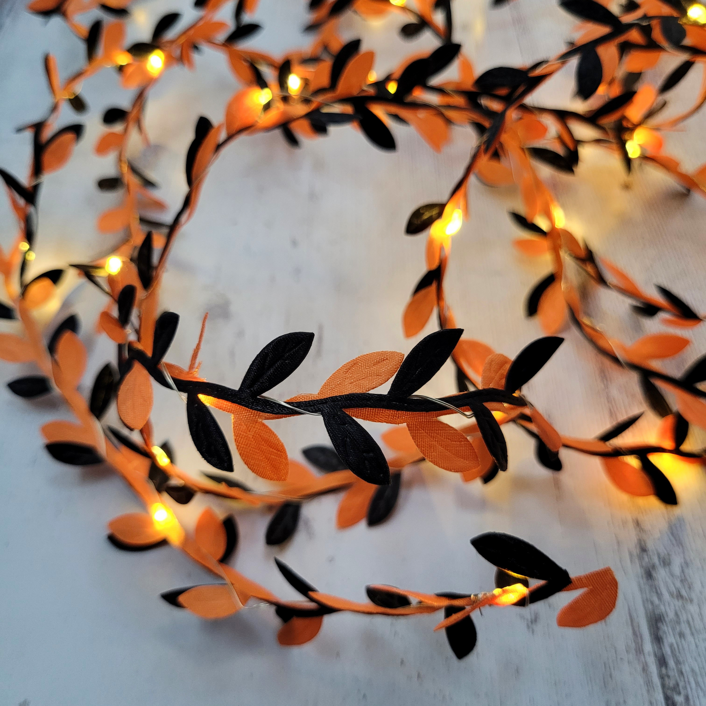 Black & Orange Fairy Lights