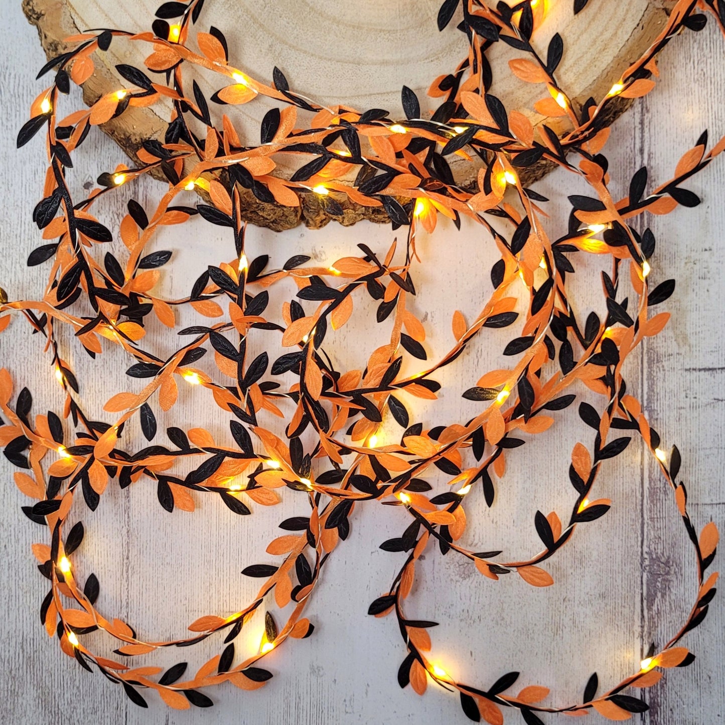 Black & Orange Fairy Lights