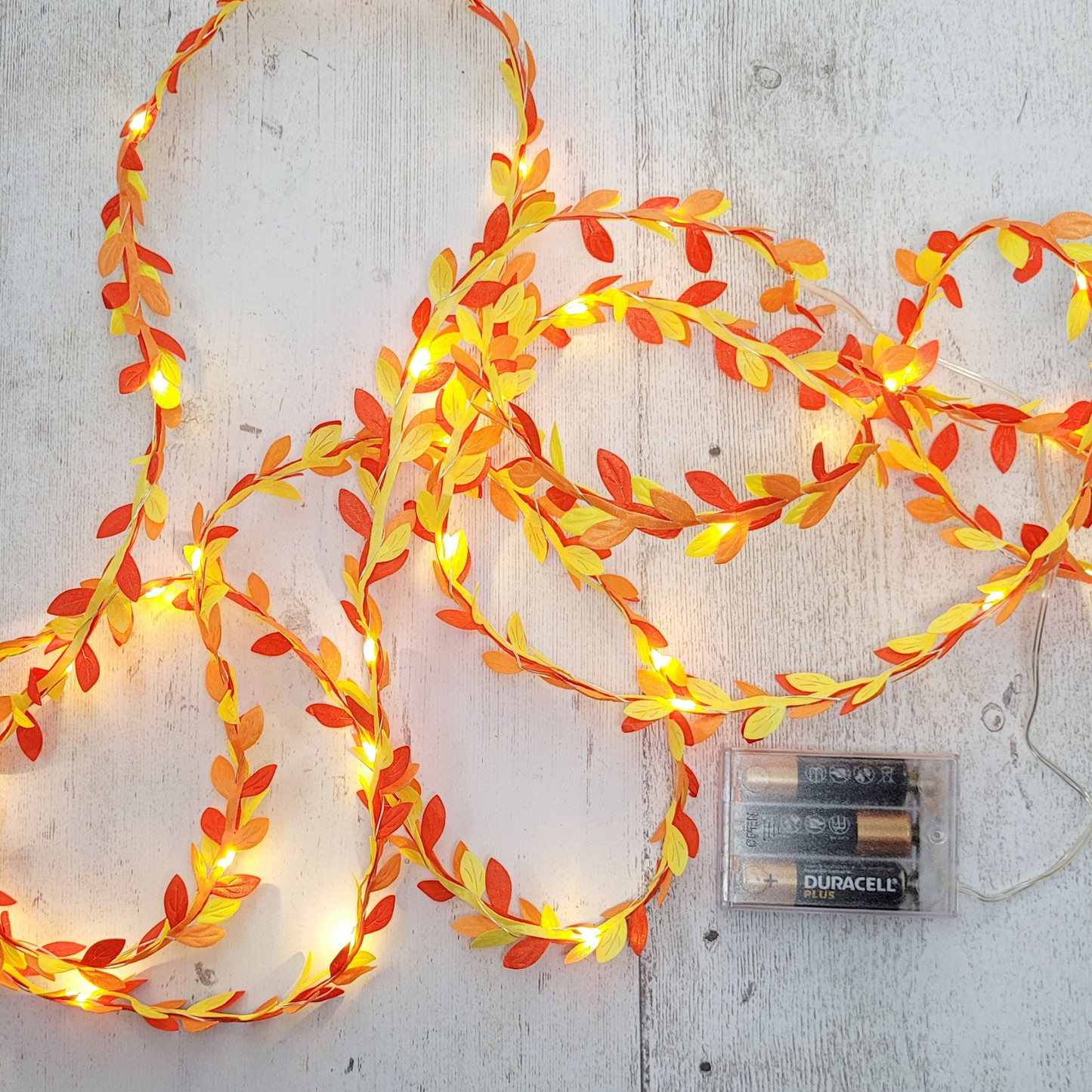 Autumn Coloured Fairy Lights - Red Orange & Yellow