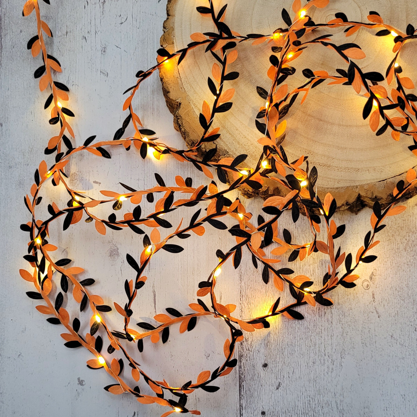 Black & Orange Fairy Lights