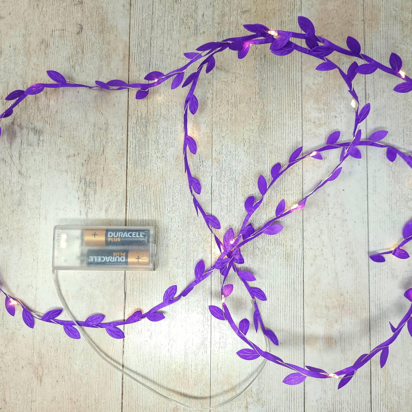 Purple Leaf Fairy Lights