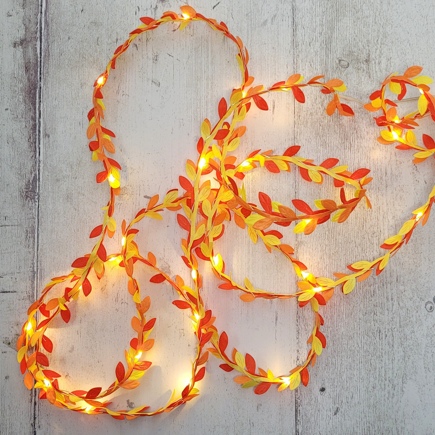 Autumn Coloured Fairy Lights - Red Orange & Yellow