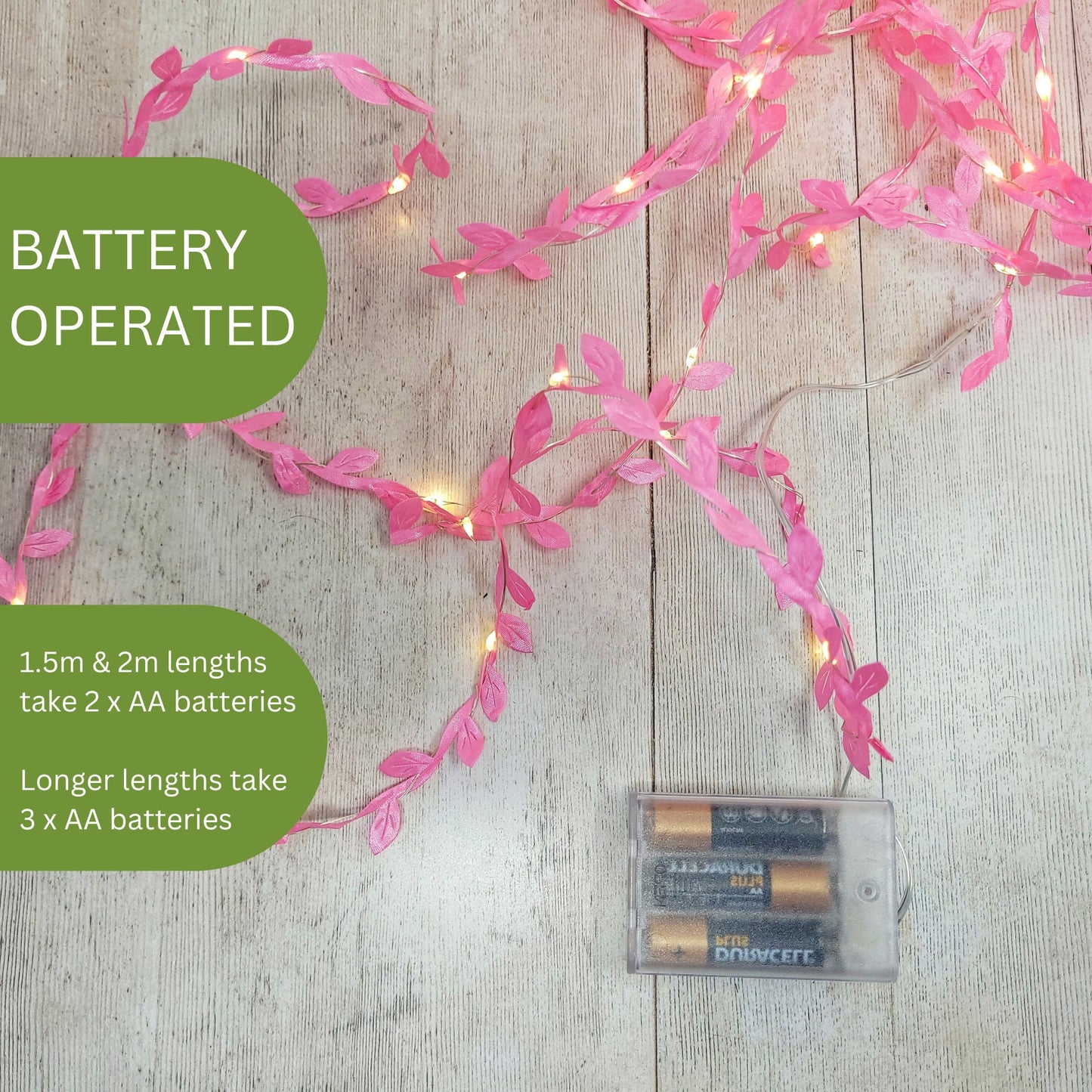 Pink Leaf Fairy Lights