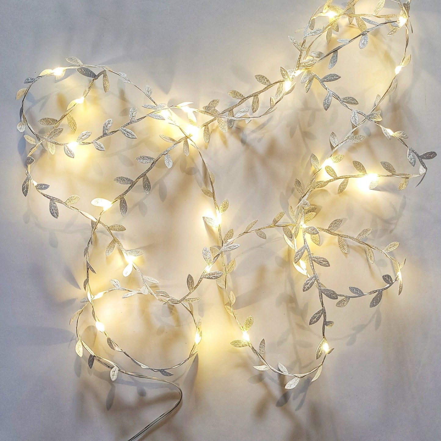 Silver Leaf Fairy Lights