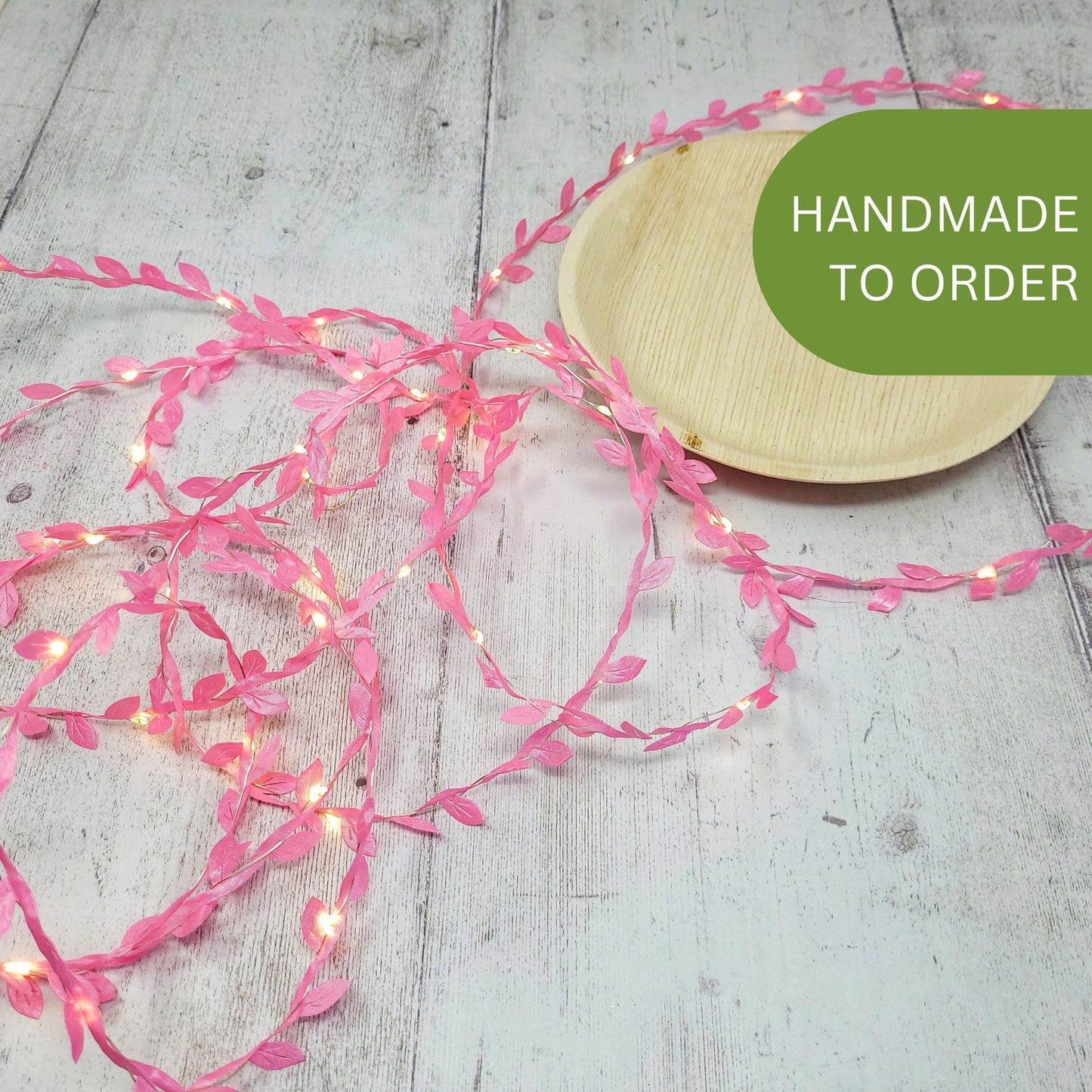 Pink Leaf Fairy Lights