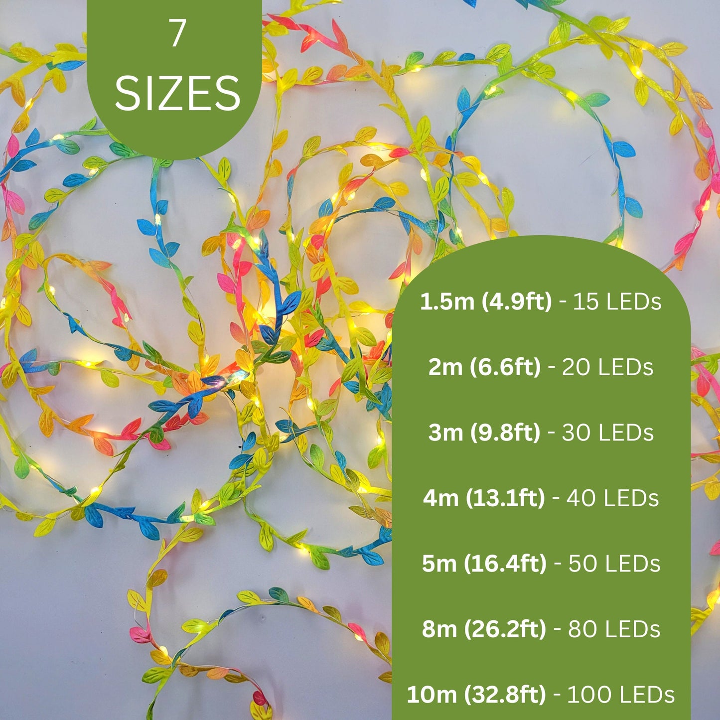Rainbow Leaf Fairy Lights