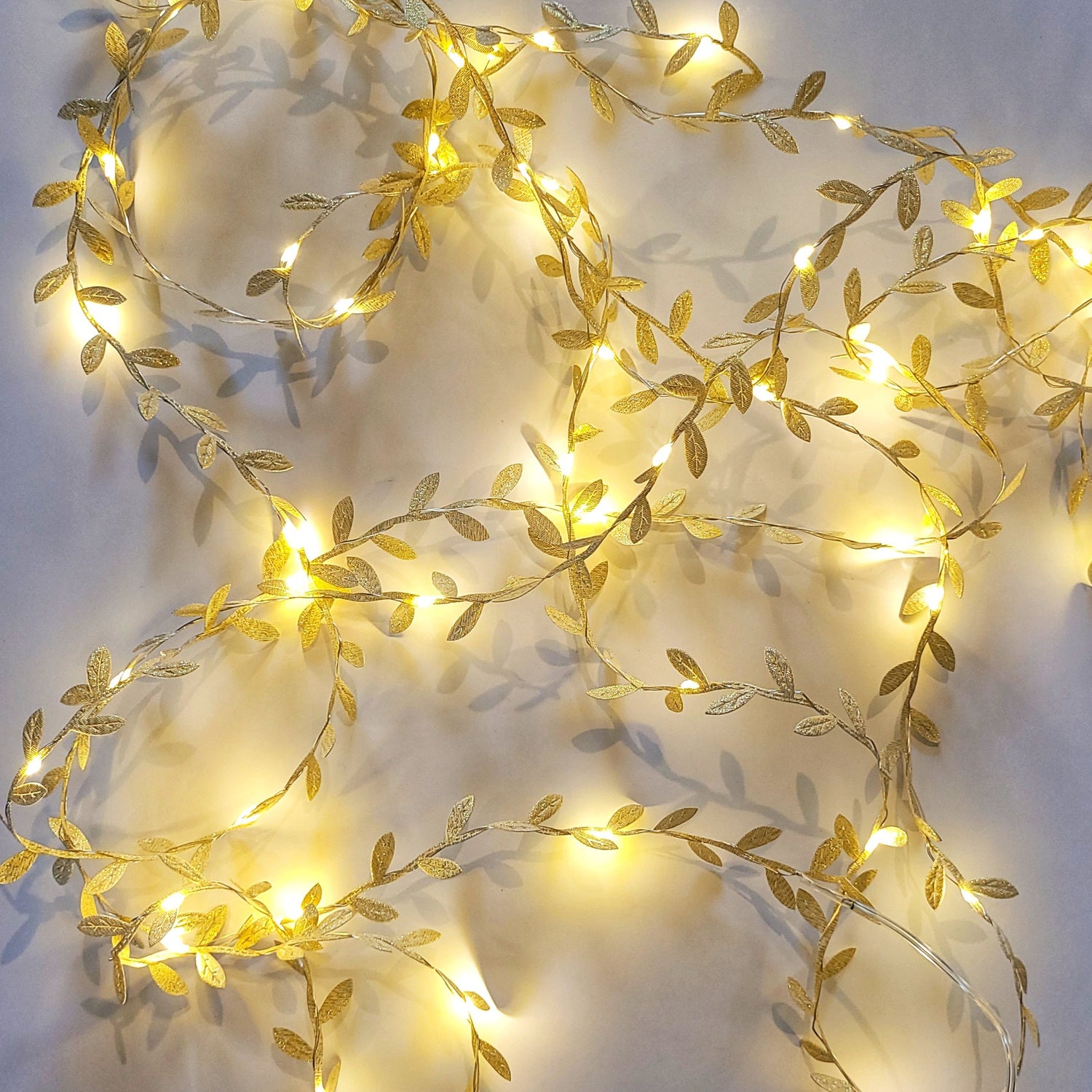 Metallic Leaf Lights
