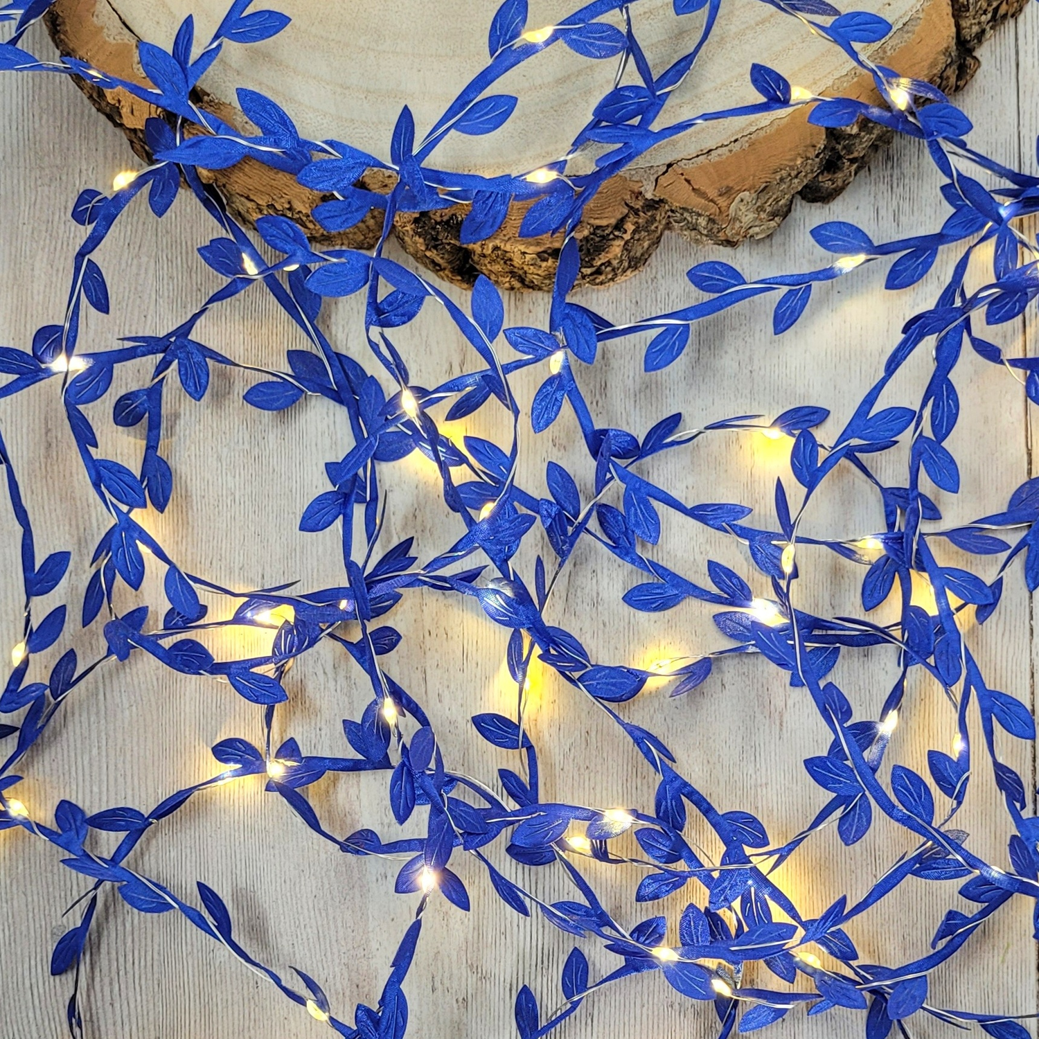 Blue Leaf Fairy Lights