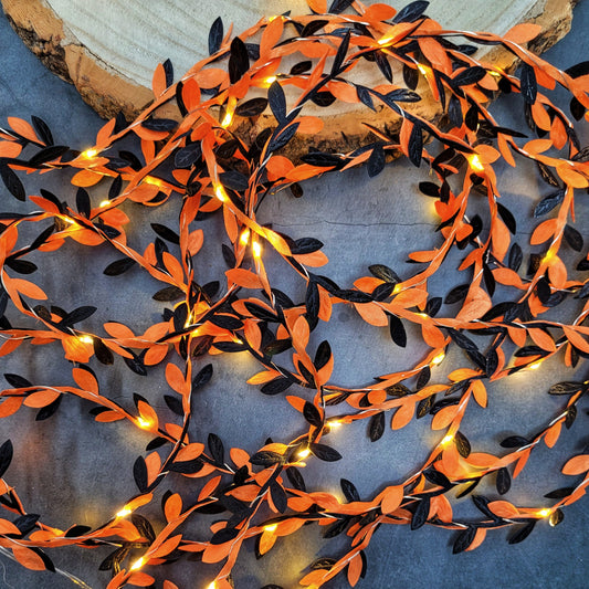 Black & Orange Fairy Lights