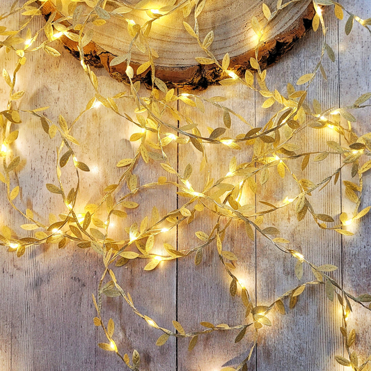 Gold Leaf Fairy Lights
