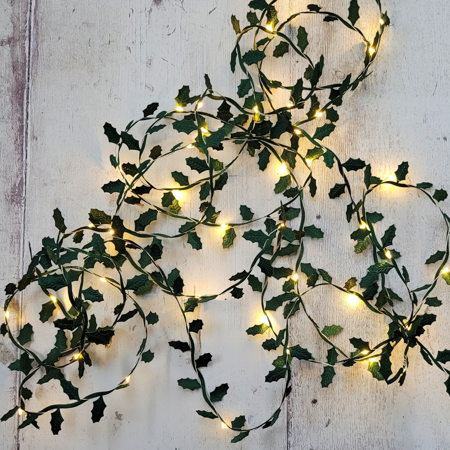 Green Holly Fairy Lights