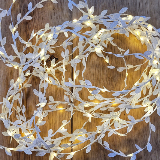 White Leaf Fairy Lights